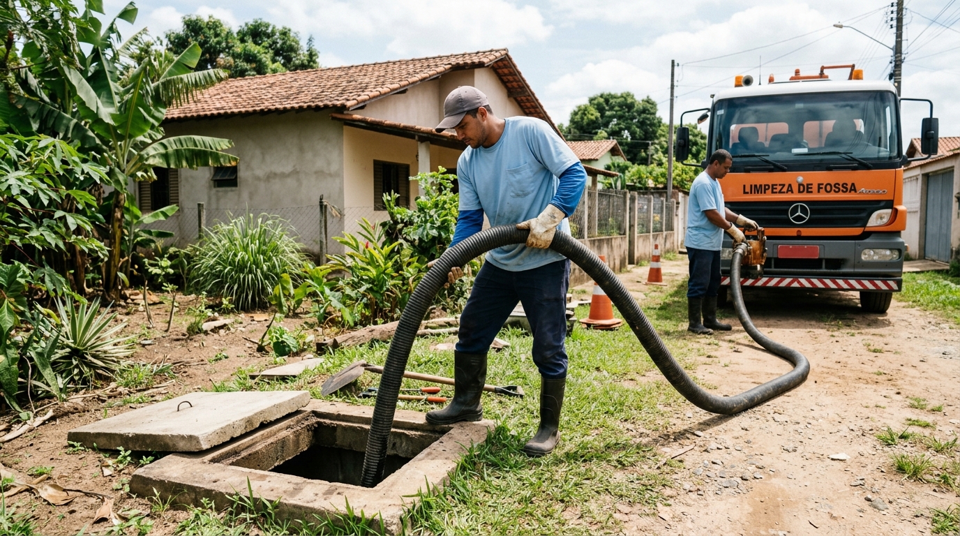 Desentupimento de Fossa no Paraíso, Santo André‑SP