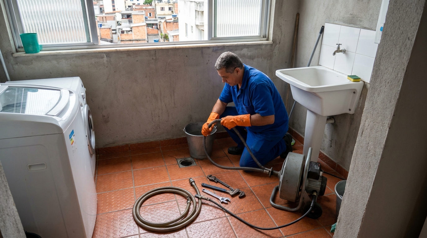 Limpeza Profunda de Ralos na Vila Eldorado, Santo André‑SP