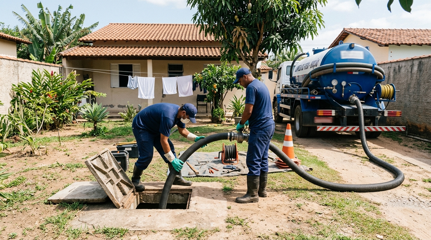 Manutenção de Fossa no Paraíso, Santo André‑SP