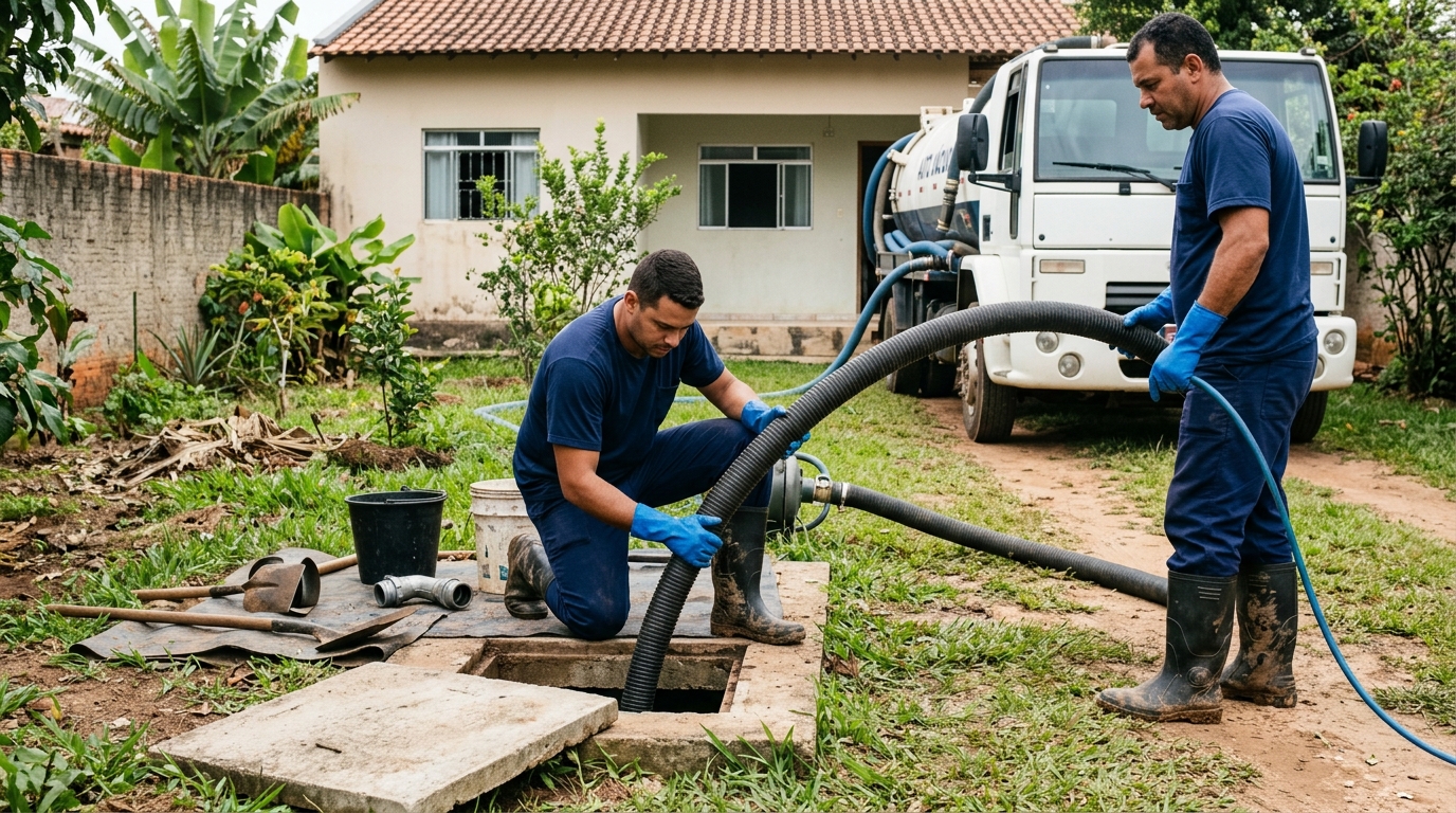 Sucção de Fossa no Paraíso, Santo André‑SP